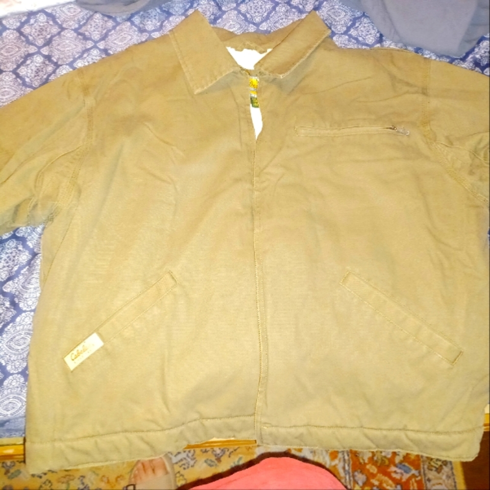 Vintage Canvas Green Cabelas Jacket 2xl wool insulated
